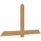 Ekena Millwork Eugene Smooth Timber Gable Bracket, Western Red Cedar, 72"W x 39"H x 1 1/2"D x 5 1/2"F, 13/12 Pitch GBW072X39X0206EUG00SWR - alternate 3